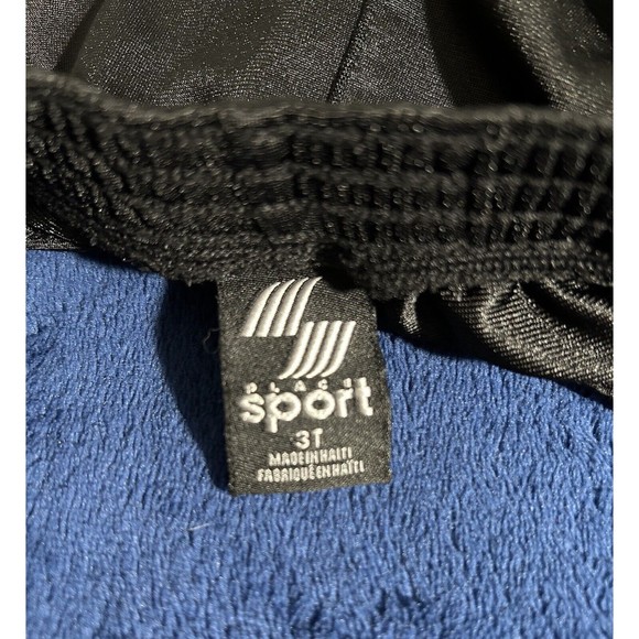Place Sport- Black Shorts- Pull Up- 100% Polyester-Child Size 3T- Used - Picture 5 of 6